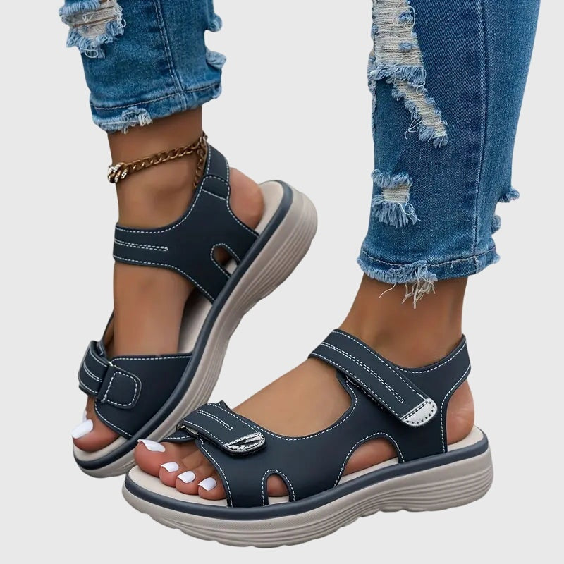 Addison | Women's Chunky Platform Sandals with Velcro Straps