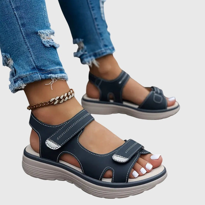 Addison | Women's Chunky Platform Sandals with Velcro Straps