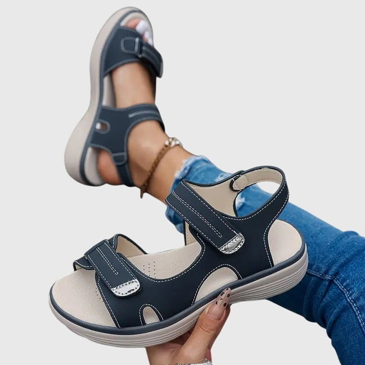 Addison | Women's Chunky Platform Sandals with Velcro Straps