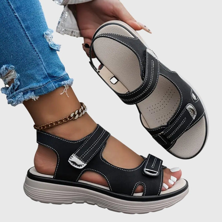 Addison | Women's Chunky Platform Sandals with Velcro Straps
