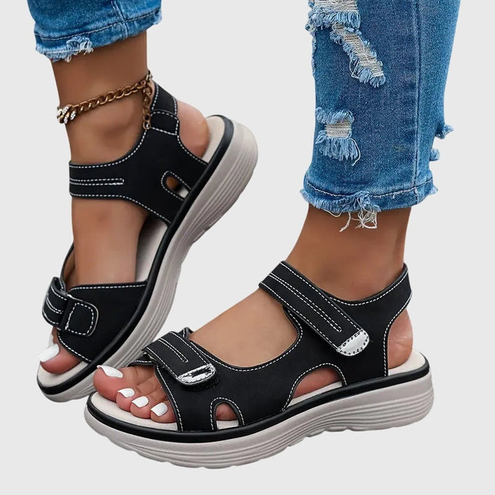 Addison | Women's Chunky Platform Sandals with Velcro Straps