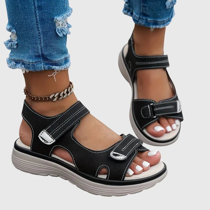 Addison | Women's Chunky Platform Sandals with Velcro Straps