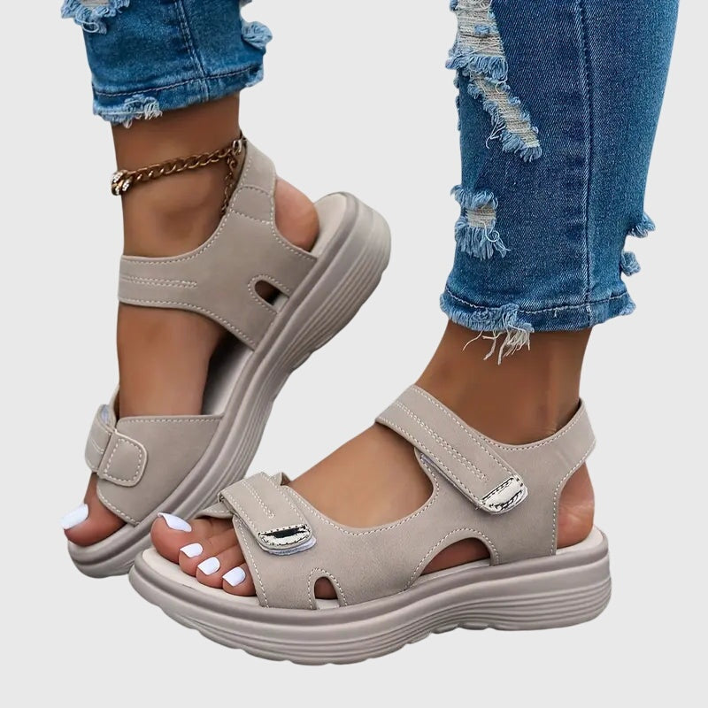 Addison | Women's Chunky Platform Sandals with Velcro Straps