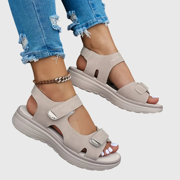 Addison | Women's Chunky Platform Sandals with Velcro Straps