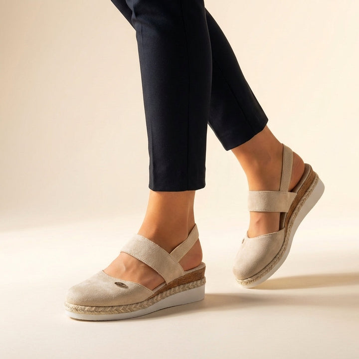 Audrey | Women's Closed Toe Espadrille Wedge Sandals