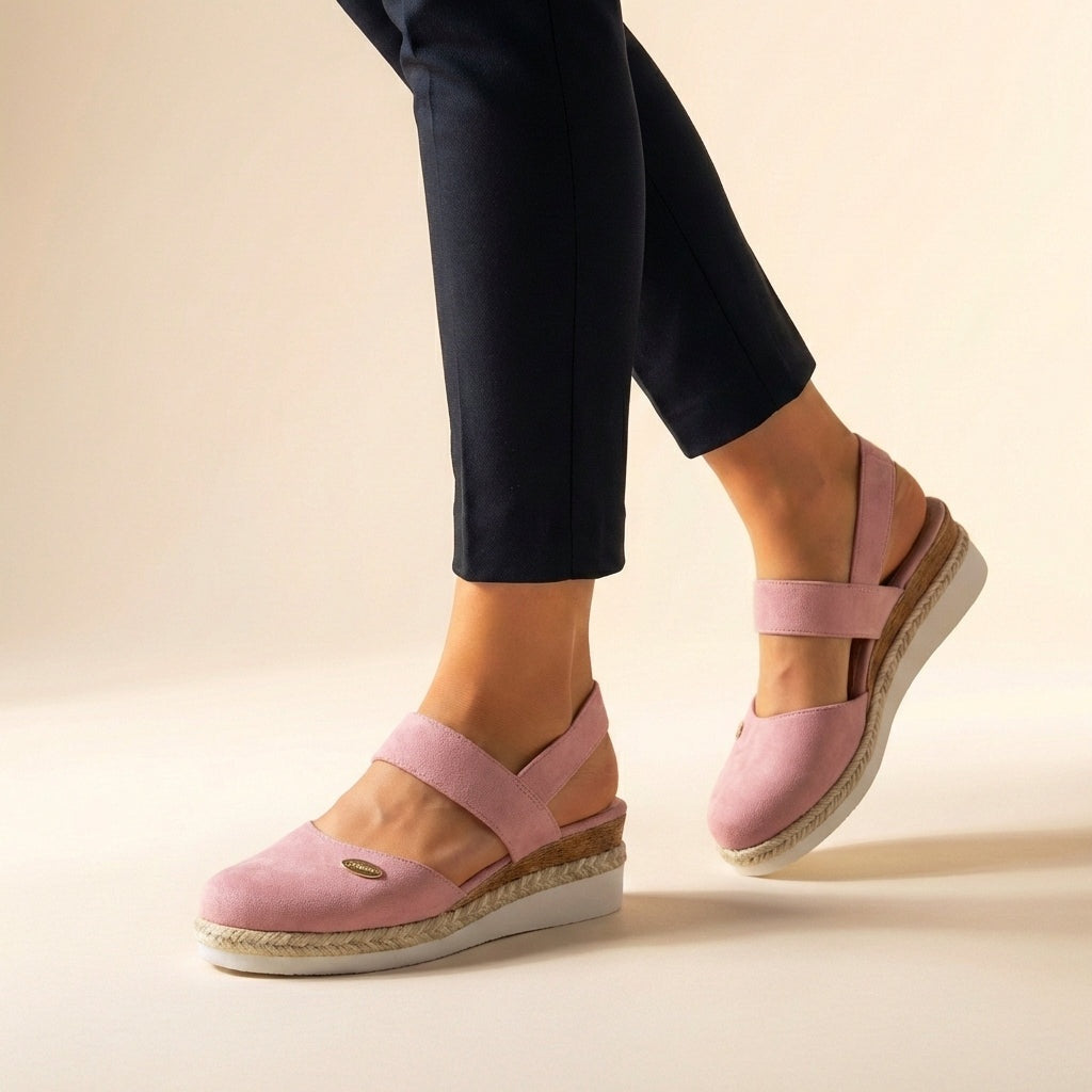 Audrey | Women's Closed Toe Espadrille Wedge Sandals