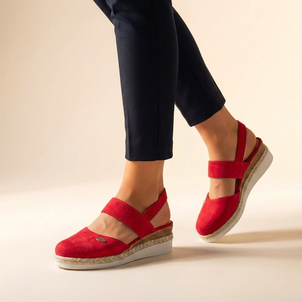Audrey | Women's Closed Toe Espadrille Wedge Sandals