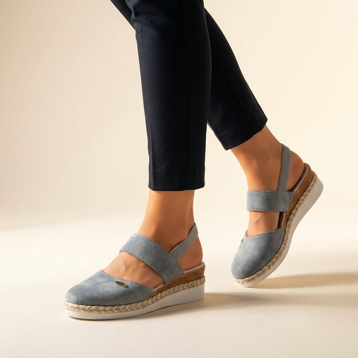 Audrey | Women's Closed Toe Espadrille Wedge Sandals
