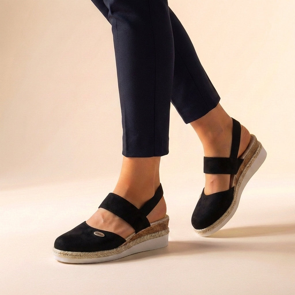 Audrey | Women's Closed Toe Espadrille Wedge Sandals