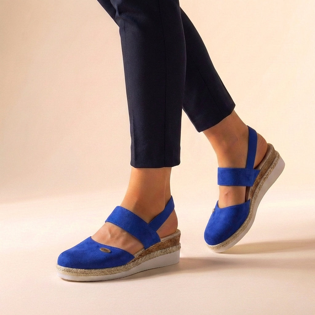 Audrey | Women's Closed Toe Espadrille Wedge Sandals