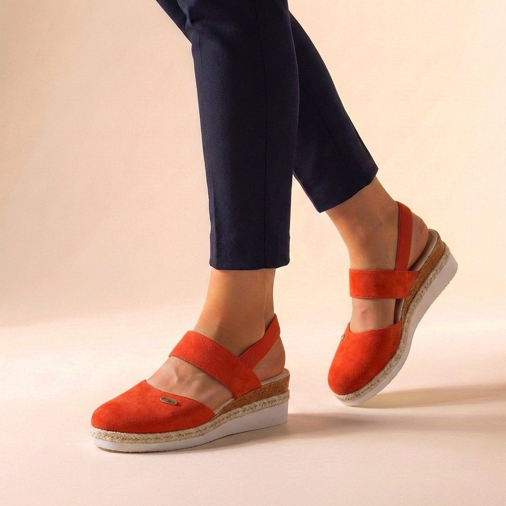 Audrey | Women's Closed Toe Espadrille Wedge Sandals