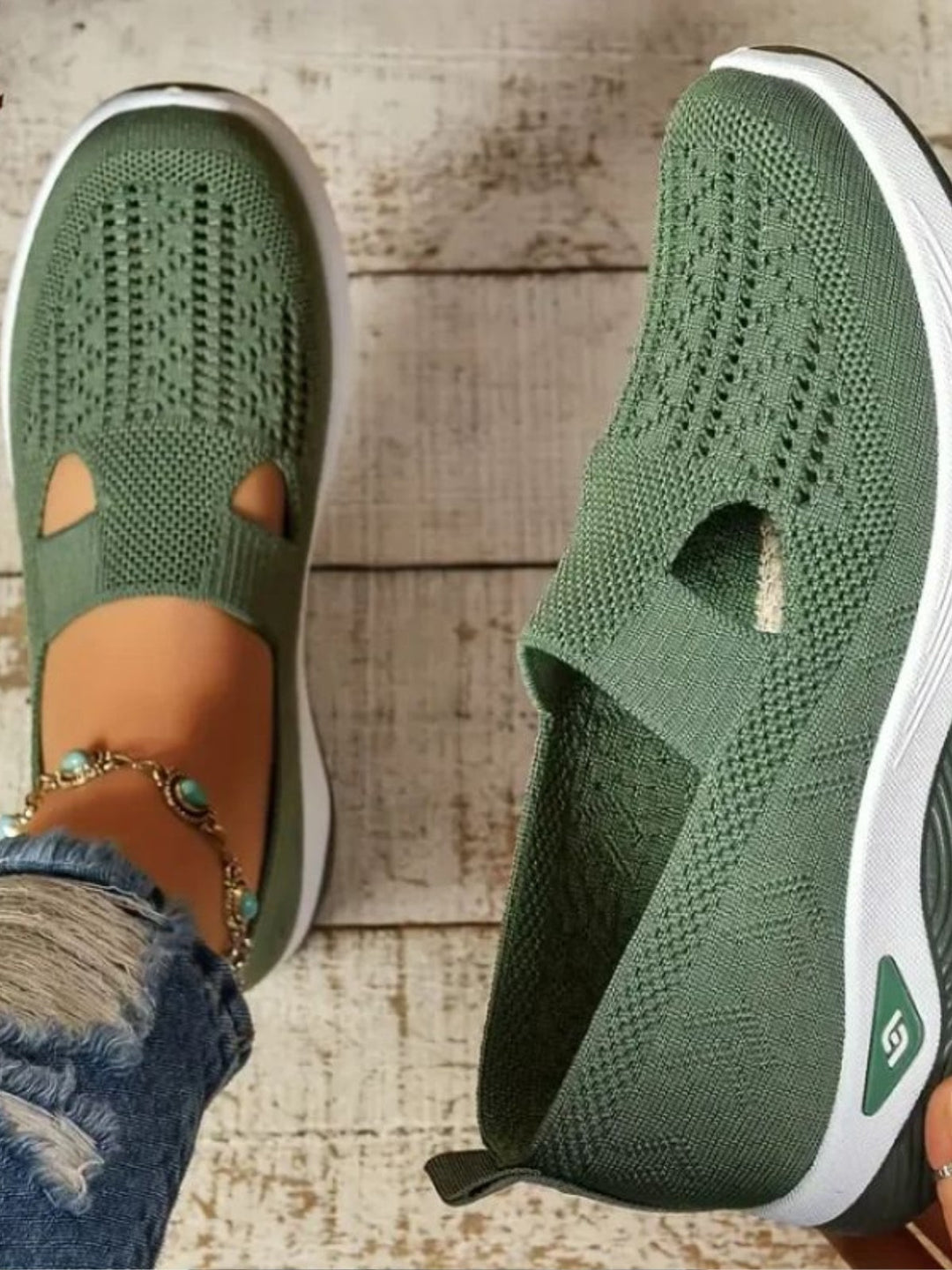 Aurora | Women's Slip On Sneakers Breathable Knit with Cushioned Sole