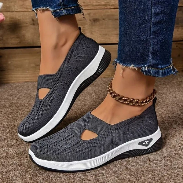 Aurora | Women's Slip On Sneakers Breathable Knit with Cushioned Sole
