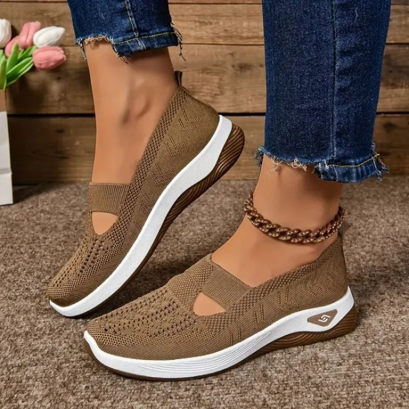 Aurora | Women's Slip On Sneakers Breathable Knit with Cushioned Sole