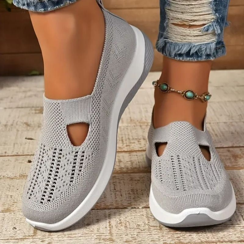 Aurora | Women's Slip On Sneakers Breathable Knit with Cushioned Sole
