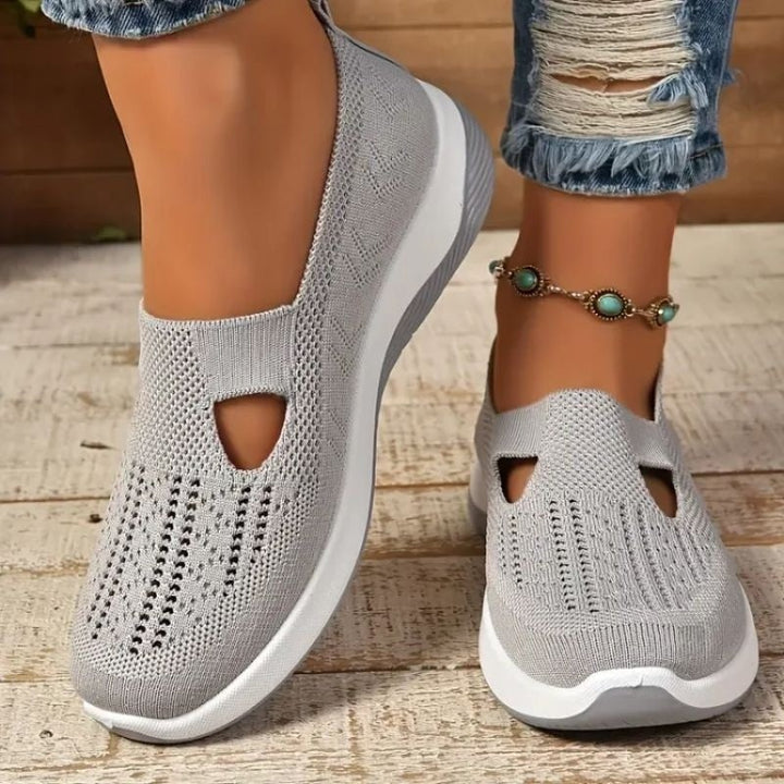Aurora | Women's Slip On Sneakers Breathable Knit with Cushioned Sole