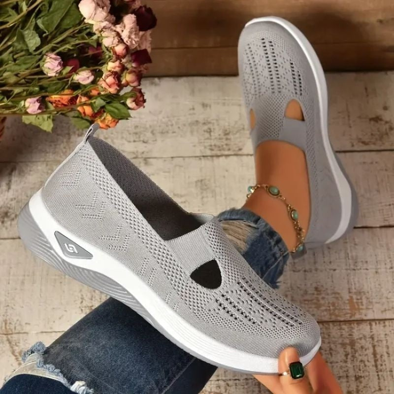 Aurora | Women's Slip On Sneakers Breathable Knit with Cushioned Sole