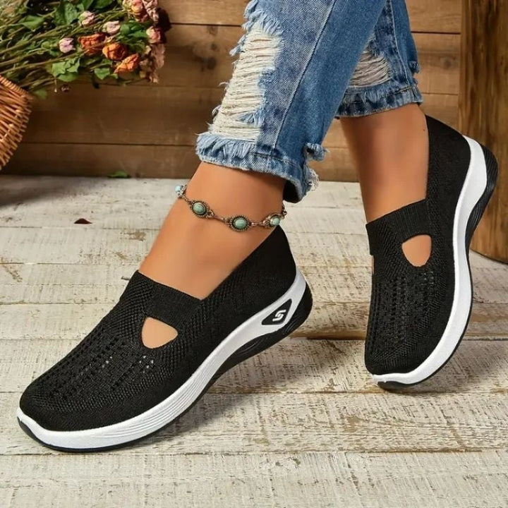 Aurora | Women's Slip On Sneakers Breathable Knit with Cushioned Sole