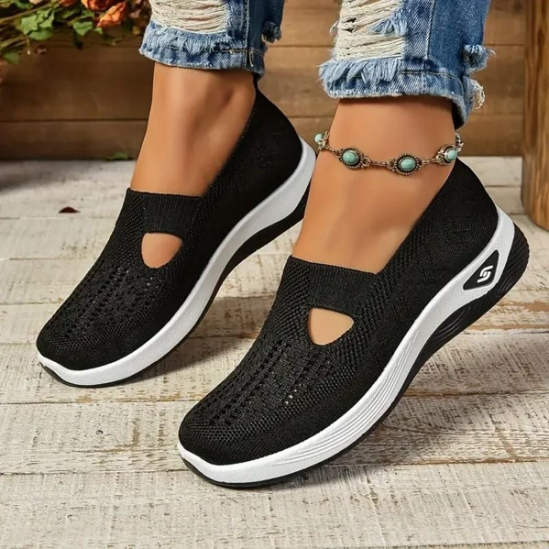Aurora | Women's Slip On Sneakers Breathable Knit with Cushioned Sole