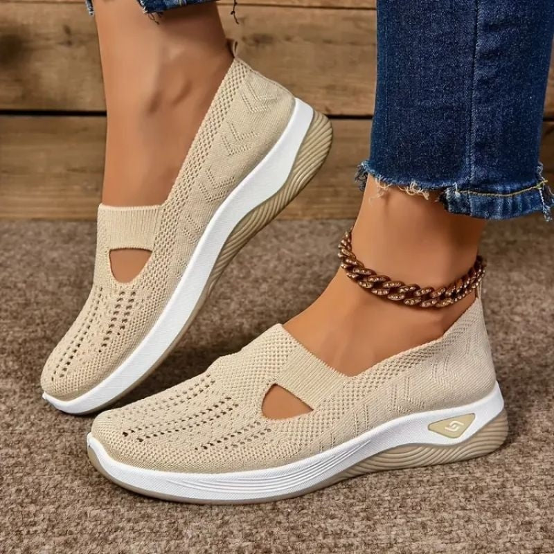 Aurora | Women's Slip On Sneakers Breathable Knit with Cushioned Sole