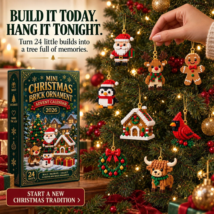 Ava | Christmas Brick Ornament Advent Calendar 24 Mini Building Sets