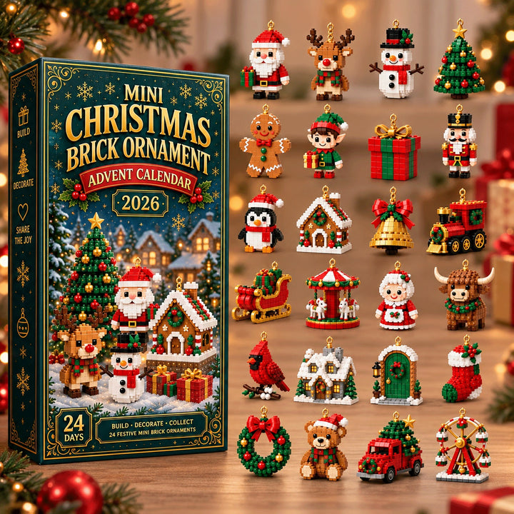 Ava | Christmas Brick Ornament Advent Calendar 24 Mini Building Sets