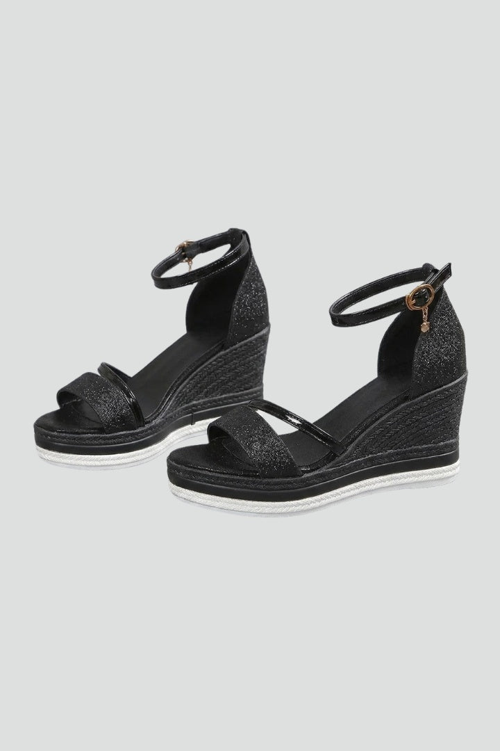 Bella | Women's Espadrille Wedge Sandals with Ankle Strap