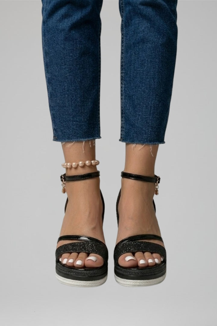 Bella | Women's Espadrille Wedge Sandals with Ankle Strap