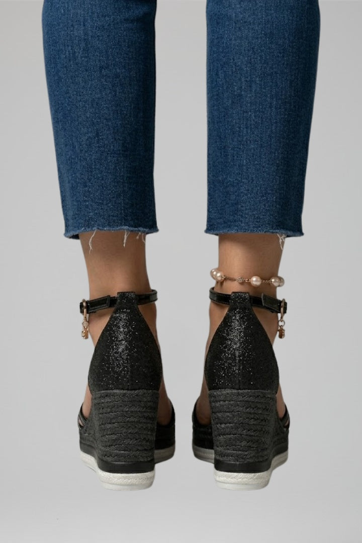 Bella | Women's Espadrille Wedge Sandals with Ankle Strap