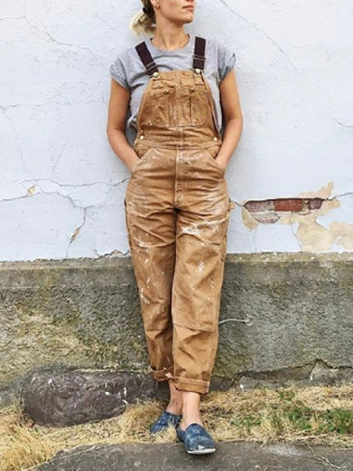 Camila | Women's Canvas Overalls Workwear Relaxed Fit