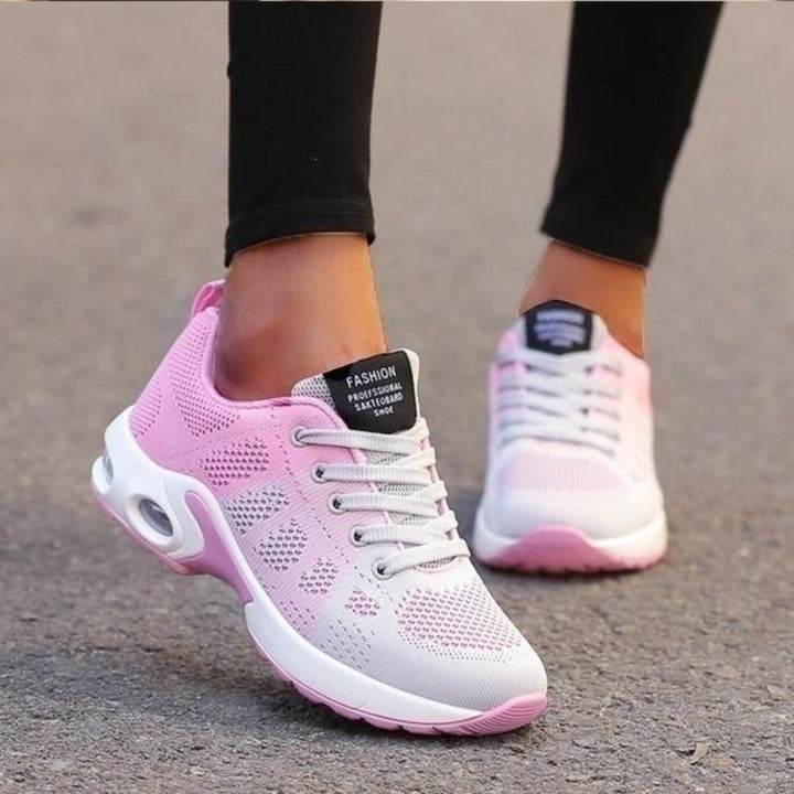 Charlotte | Women's Lace-Up Mesh Sneakers with Air Cushion Sole