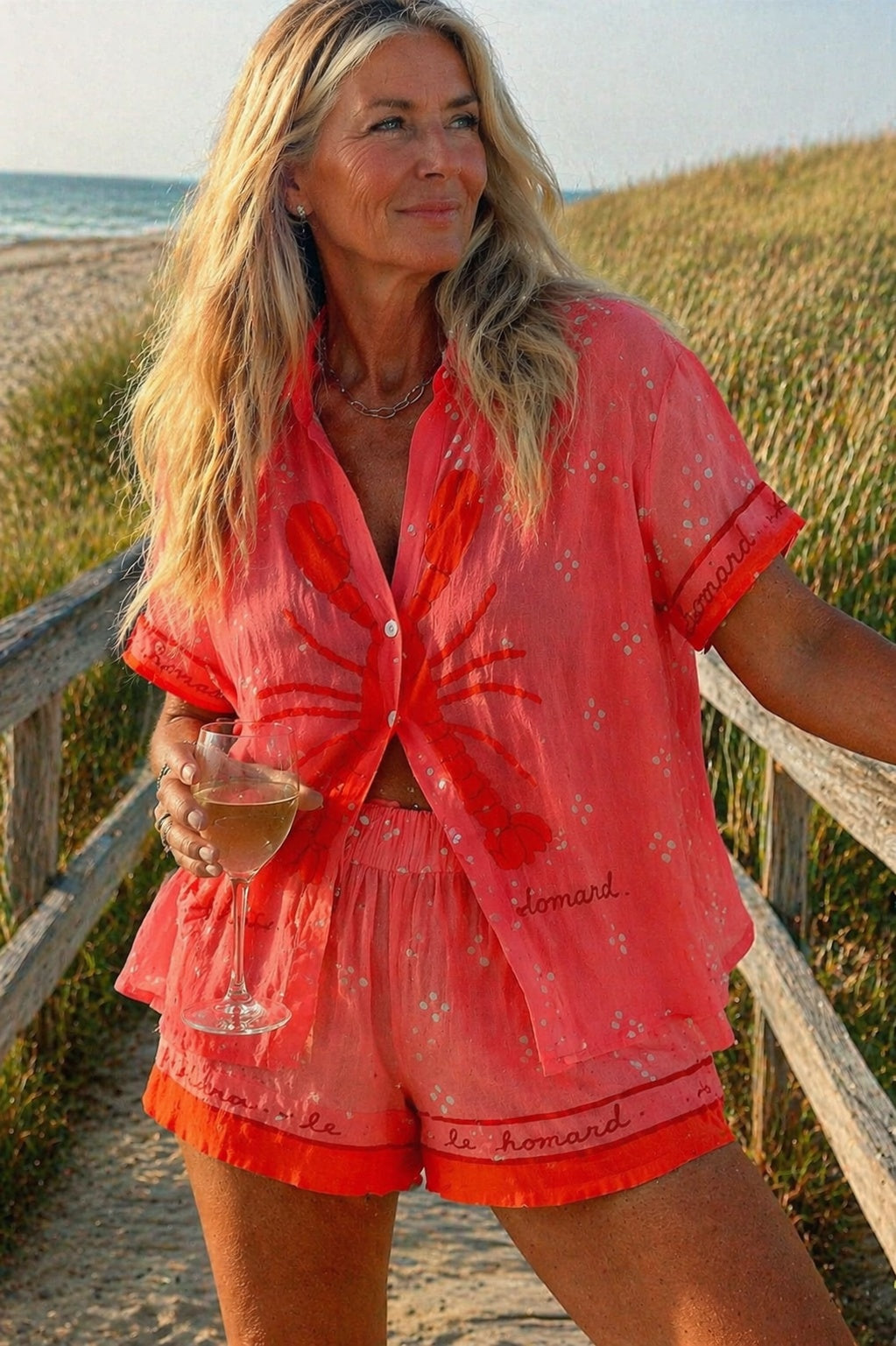 Charlotte | Women's Linen Co Ord Set with Shirt and Shorts