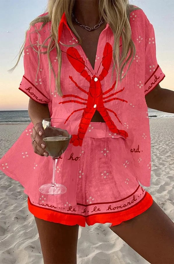 Charlotte | Women's Linen Co Ord Set with Shirt and Shorts