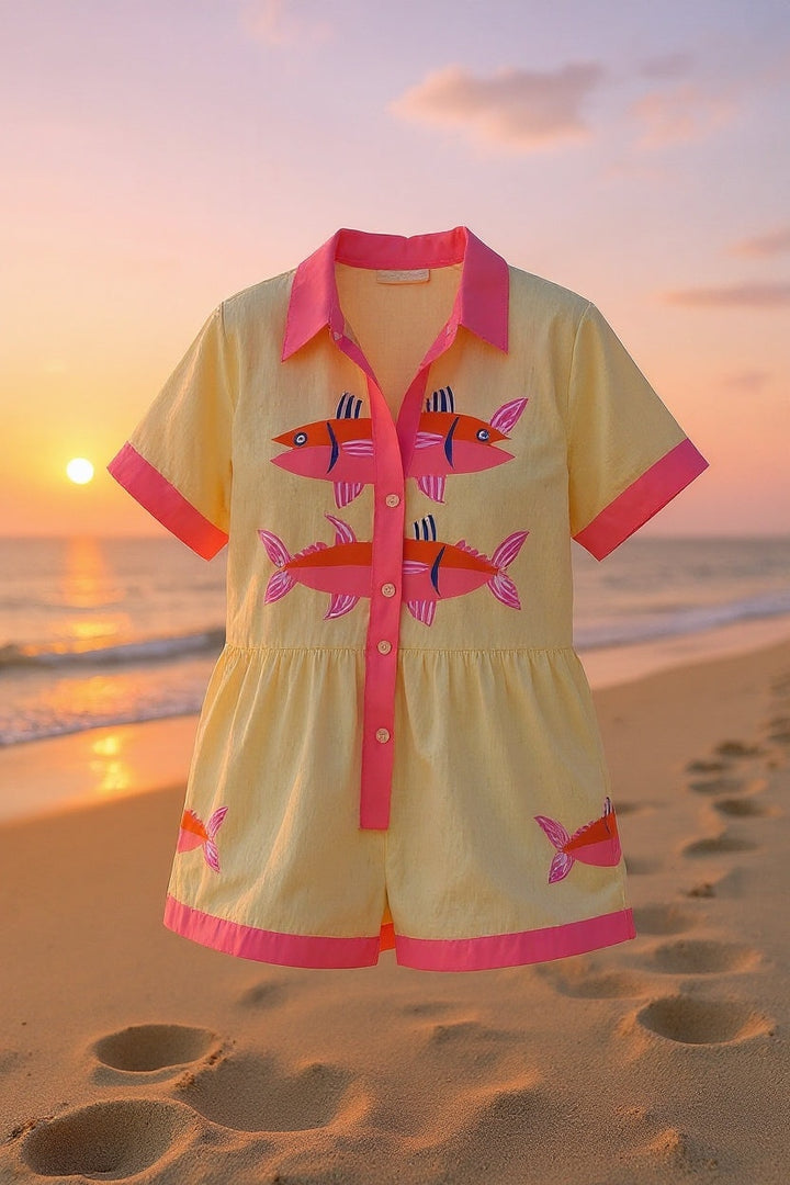 Charlotte | Women's Linen Co Ord Set with Shirt and Shorts