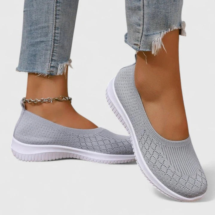 Claire | Women's Lightweight Knit Ballet Flats Slip On Shoes