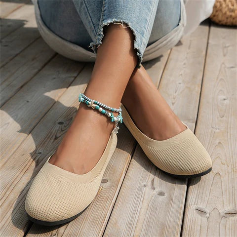 Eleanor | Women's Woven Ballet Flats Slip On Shoes