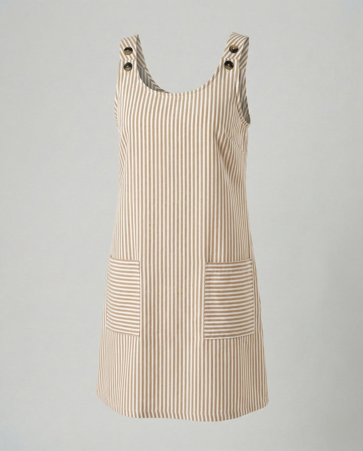Ellie | Women's Striped Summer Mini Dress with Pockets