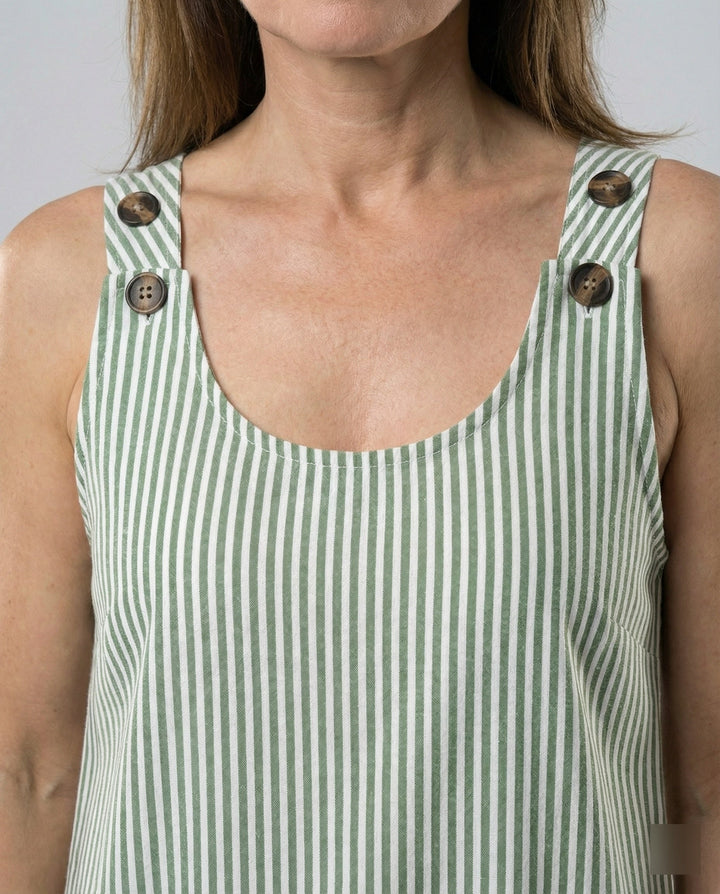 Ellie | Women's Striped Summer Mini Dress with Pockets