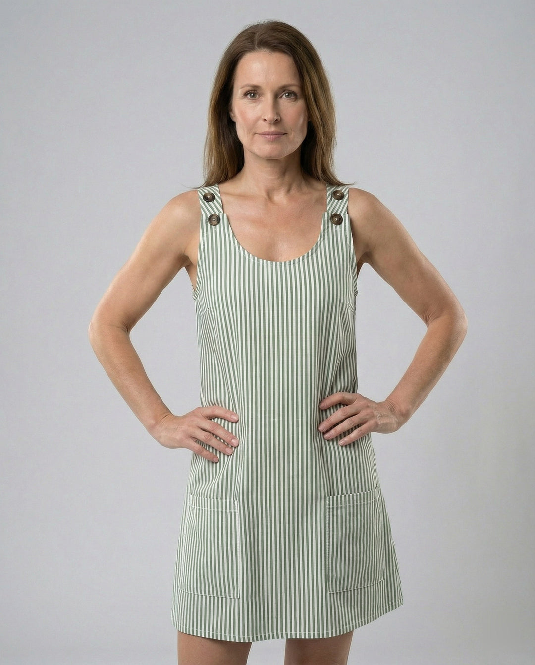 Ellie | Women's Striped Summer Mini Dress with Pockets