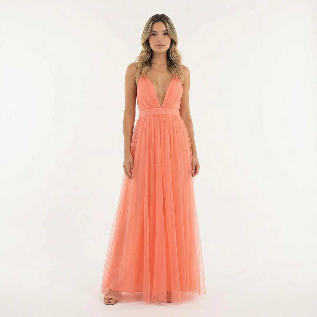 Gabriella | Women's Tulle Maxi Dress Graduation Party Dress
