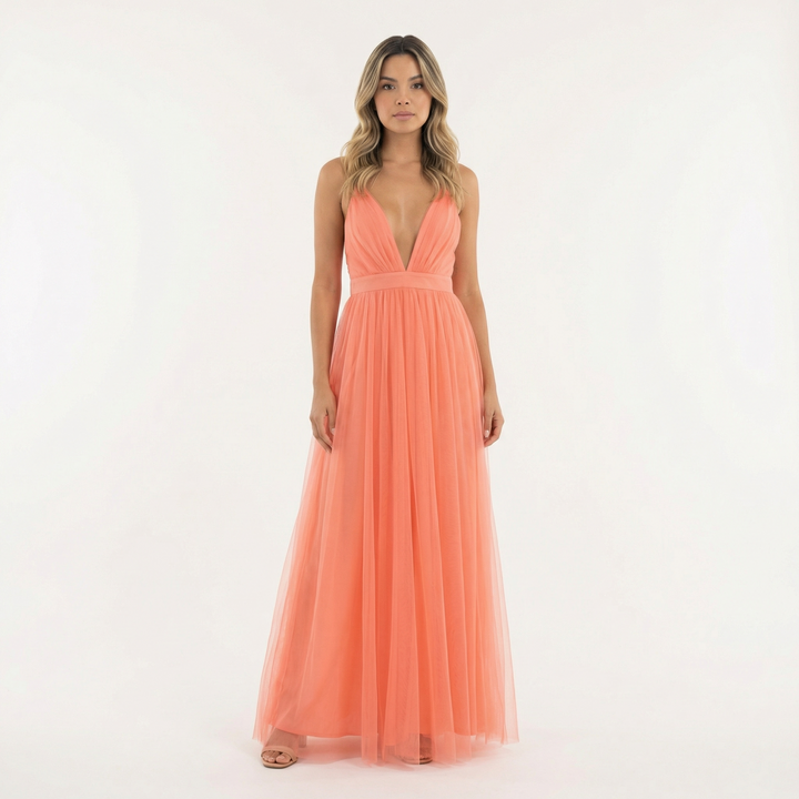 Gabriella | Women's Tulle Maxi Dress Graduation Party Dress