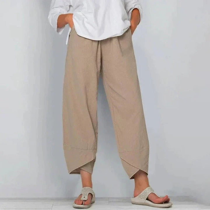 Hannah | Women's Summer Palazzo Pants Cropped Wide Leg