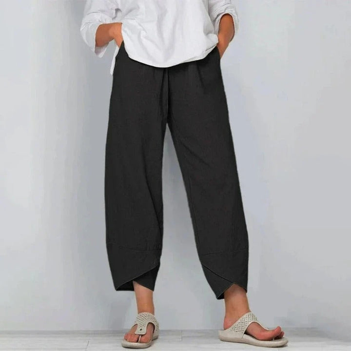 Hannah | Women's Summer Palazzo Pants Cropped Wide Leg
