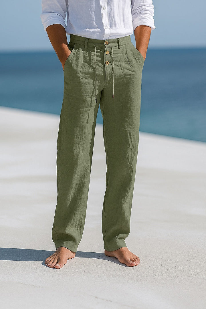 Henry | Men's Linen Summer Pants with Drawstring Waist