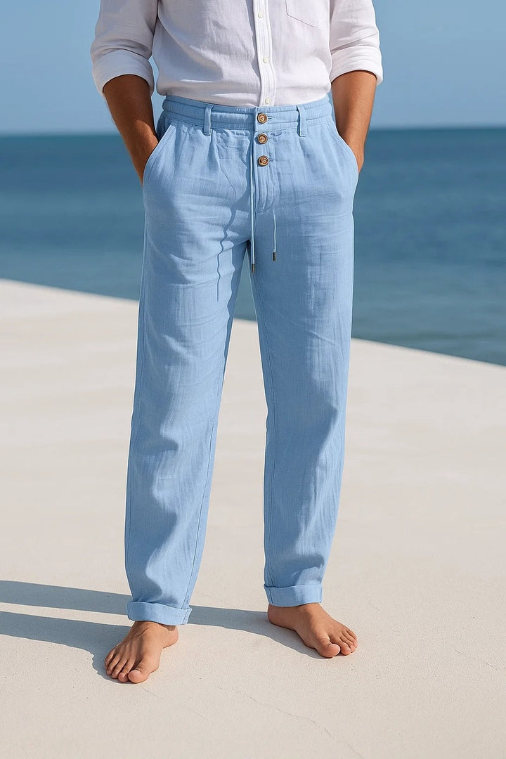 Henry | Men's Linen Summer Pants with Drawstring Waist