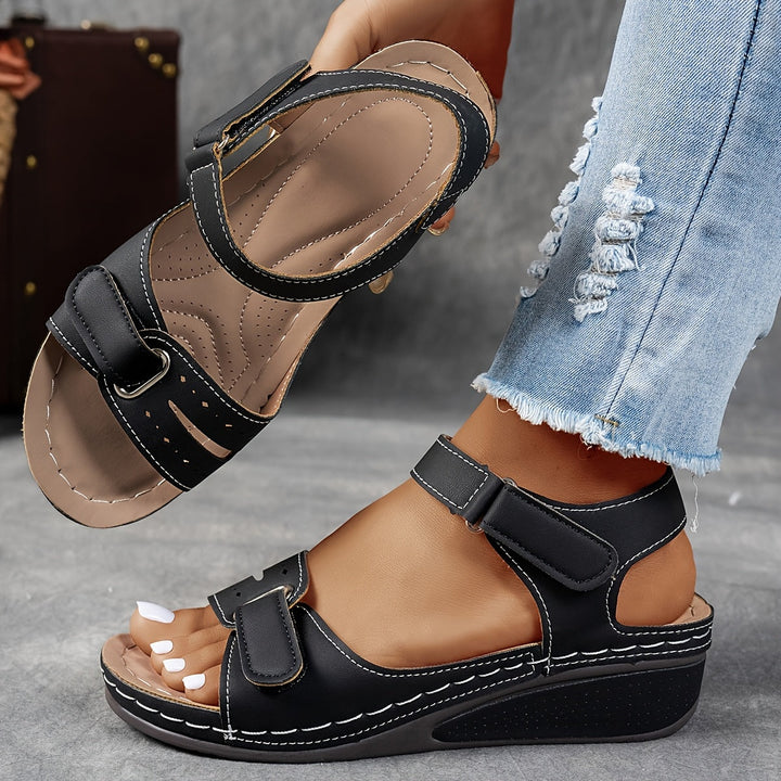 Jessica | Women's Wedge Sandals with Adjustable Straps