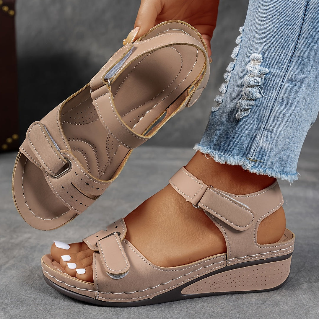 Jessica | Women's Wedge Sandals with Adjustable Straps