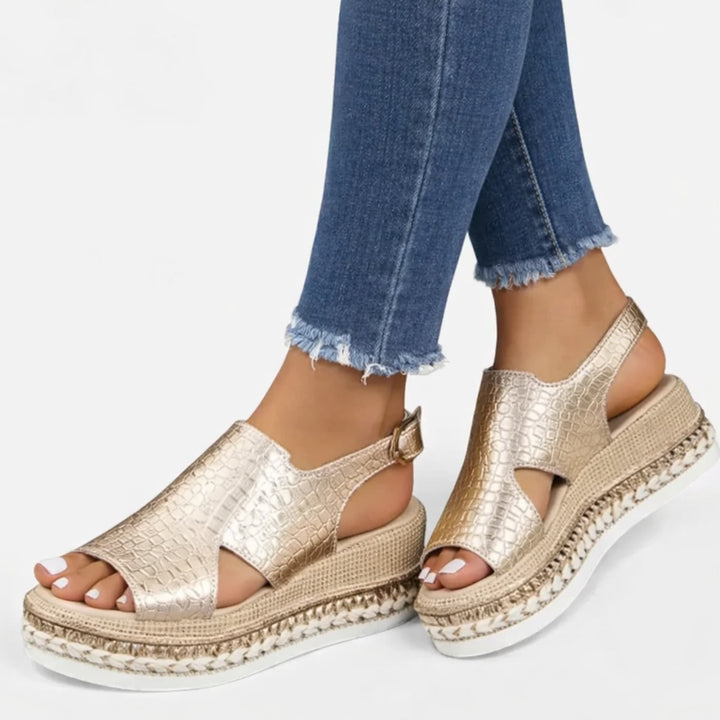 Layla | Women's Espadrille Wedge Platform Sandals Slingback