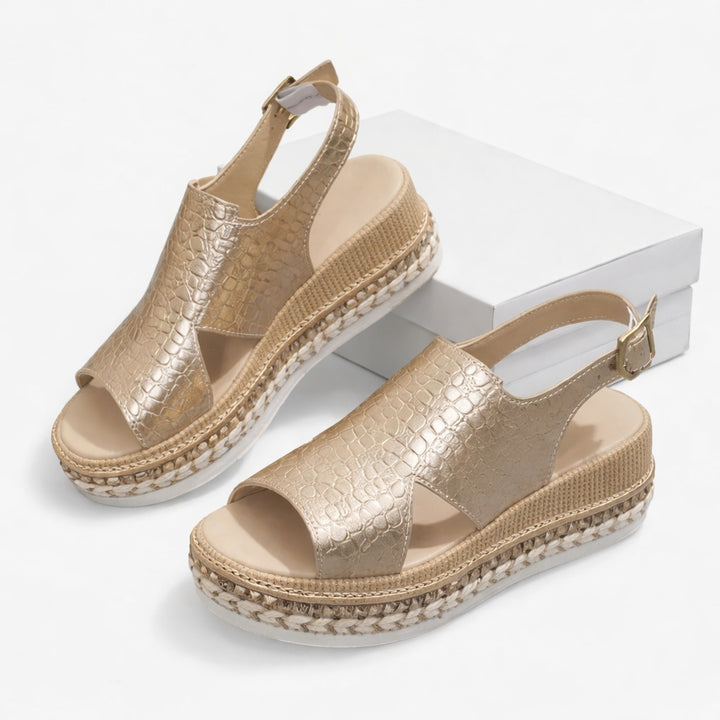Layla | Women's Espadrille Wedge Platform Sandals Slingback