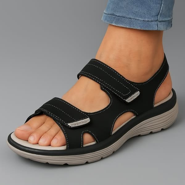 Ruby | Women's Slide Sandals with Adjustable Straps and Wedge Sole